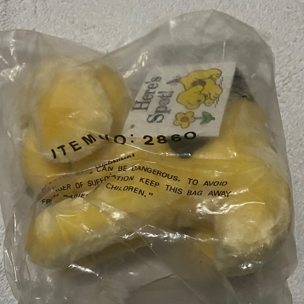Yellow Plush Dog Stuffed Animal